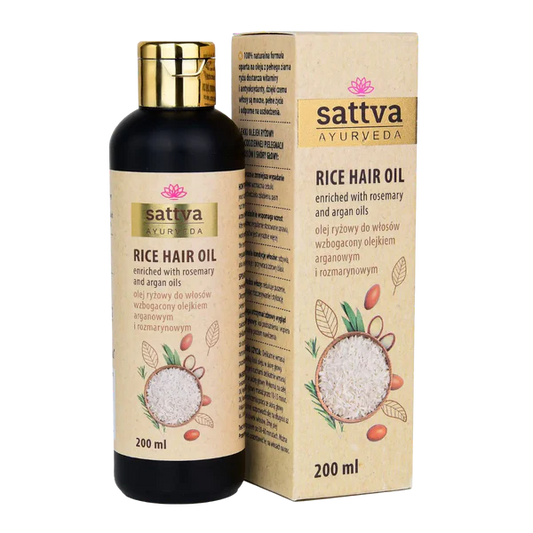 Olio per capelli al riso con rosmarino e argan 200 ml