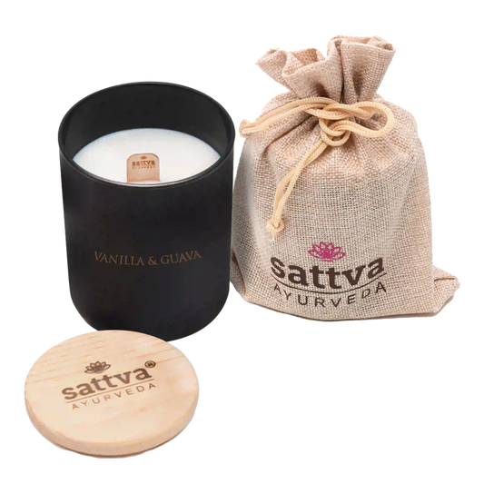 Organic Soy Aroma Candle – Vanilla & Guava 180g