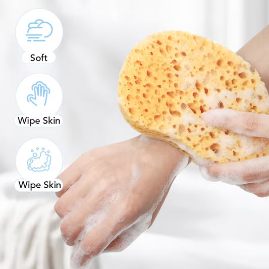 Seaweed Exfoliating Sponge – Natural Deep Cleansing & Gentle Body Scrub 14x10cm