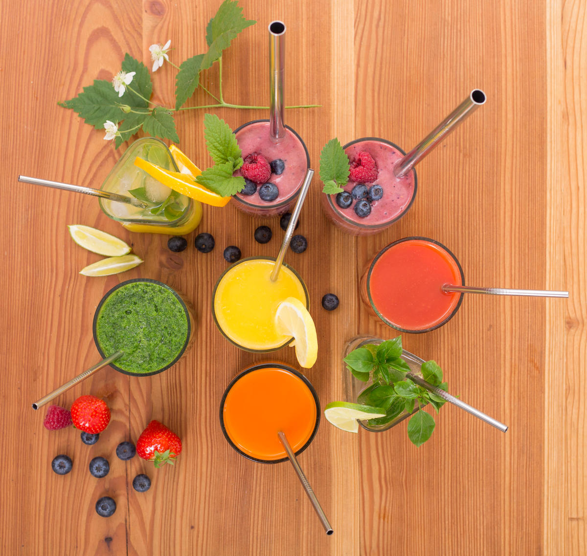 Wide stainless steel straw for smoothie 8mm