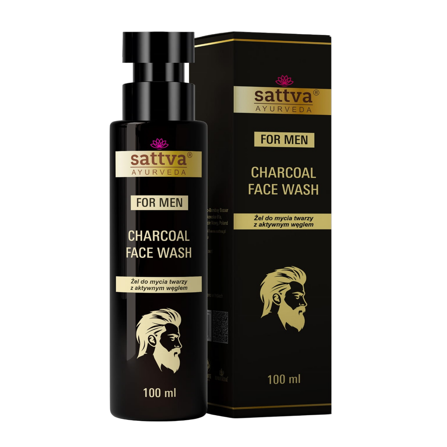 Mens Natural Charcoal Facewash 100ml