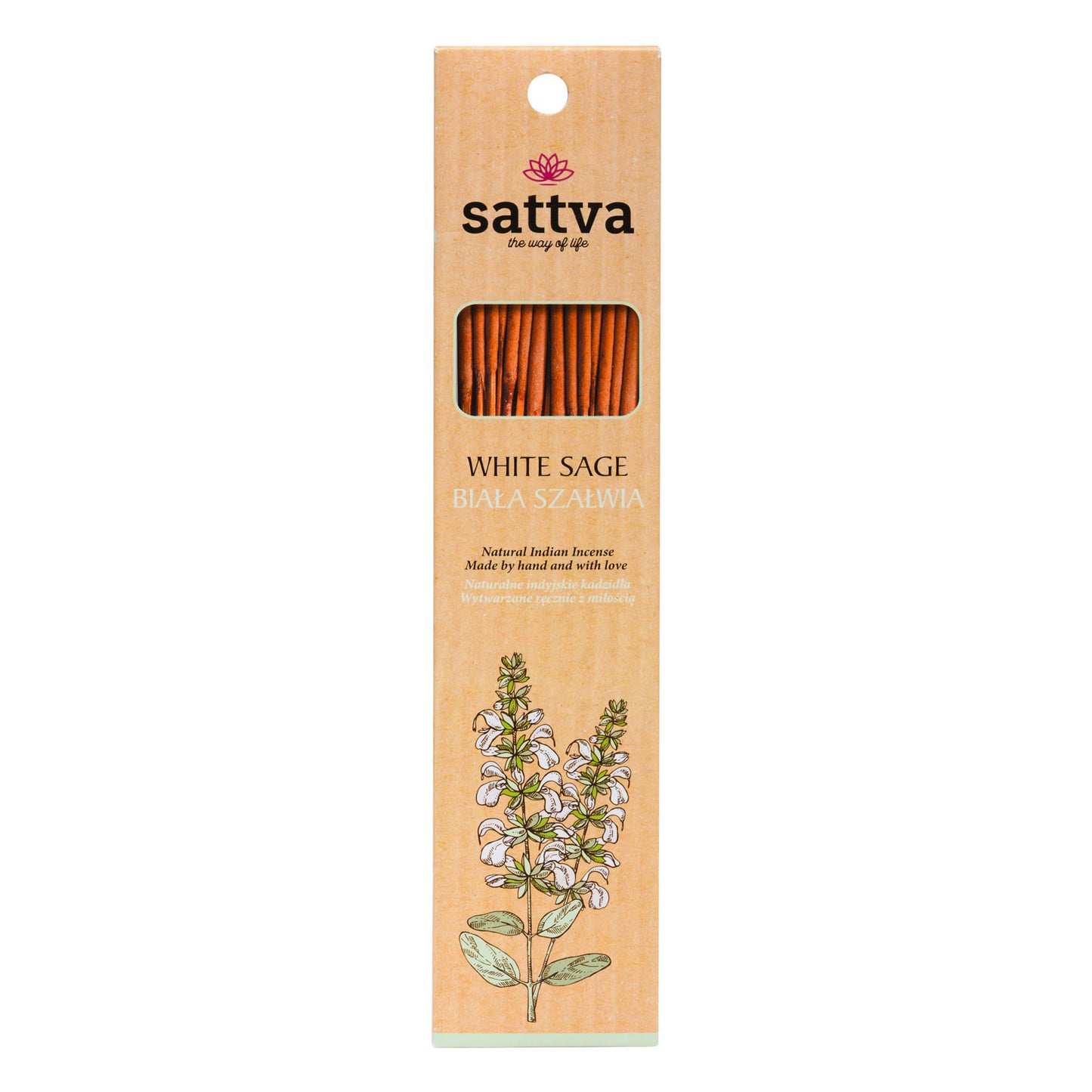 Incenso aroma naturale SALVIA BIANCA 15 pezzi