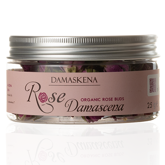 Damaskena Pure Organic Dried Damask Rose Buds 25g