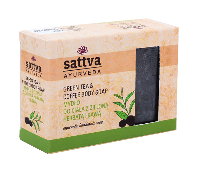 Sapone ayurvedico artigianale - TÈ VERDE E CAFFÈ 125 g 