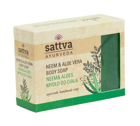 Sapone ayurvedico artigianale - NEEM &amp; ALOE VERA 125g 