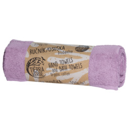 Organic cotton Bath towel – Violet 140 × 75 c...