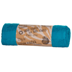 Organic cotton Bath towel – Teal 140 × 75 cm